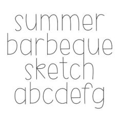 BFC Summer Barbeque Handwriting Sketch Font