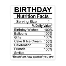 Birthday Bar Code