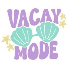 Vacay Mode Seashells Retro