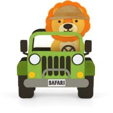 Box Card Father's Day Safari Jeep