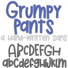 PN Grumpy Pants Bold