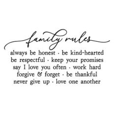 family rules | family quote