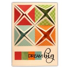 Card Fancy Folds Dream Big 5x7