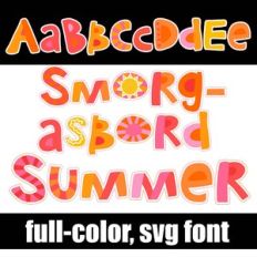 Smorgasbord Summer Color Font