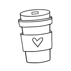 Coffee cup outline