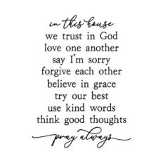 In This House Quote | Family Quote