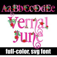 Vernal June Color Font