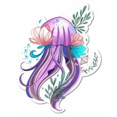 Jellyfish print and cut design