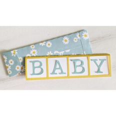 baby block card and envelope