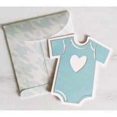 baby onesie card and envelope