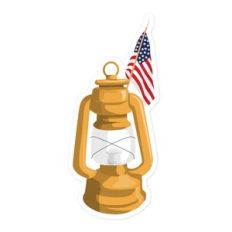 Lantern And Flag