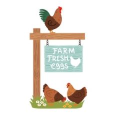 Farm Fresh Eggs Sign