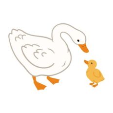 Goose and Baby Gosling