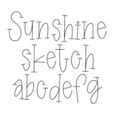 BFC Sunshine Sketch Cute Summer Serif Sketch Font