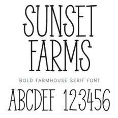 Sunset Farms Bold