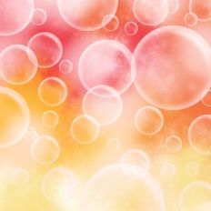 Red Ombre Bubbles Background Pattern