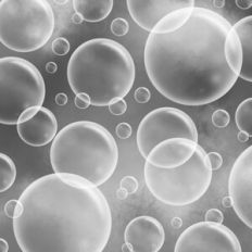 Monochrome Gray Ombre Bubbles Background Pattern