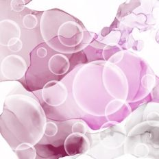 Pink Blush Rose Alcohol Ink Bubbles Background Pattern