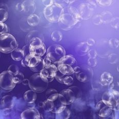 Purple Ombre Bubbles Background Pattern