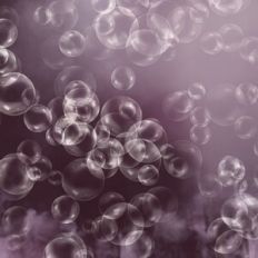 Twilight Mauve Ombre Bubbles Background Pattern