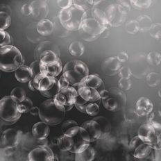 Monochrome Ombre Bubbles Background Pattern