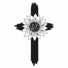 Sunflower Cross