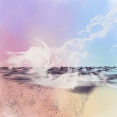 Pastel Rainbow Desert Landscape Background Pattern