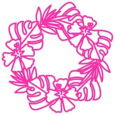 tropical wreath