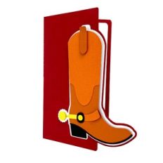 boot cowboy card