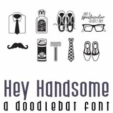 Hey Handsome Doodlebat Font