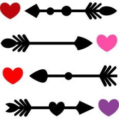 arrows and hearts