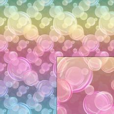 rainbow bubbles pattern