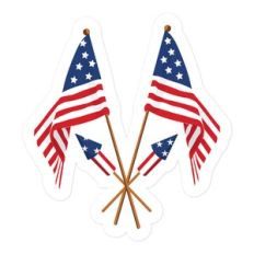 Flags And Fireworks