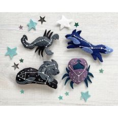 Constellation Animals set 3 felt sewing pattern