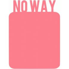 no way 3x4 life card
