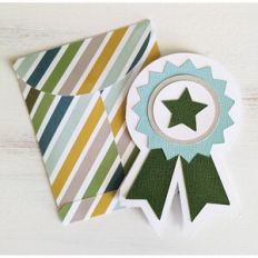 award ribbon card and envelope