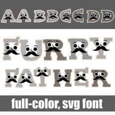 Furry Father Color Font