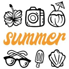 vacation summer - beach icons