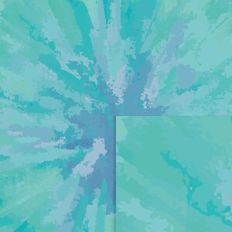 Blue Watercolor Pattern With Green