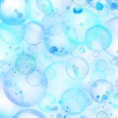 Blue Watercolor Bubbles Background Pattern