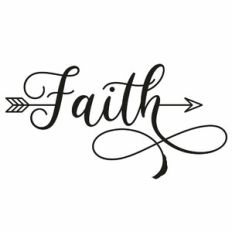 Faith Arrow Word Quote