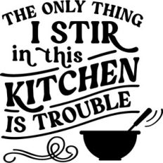 Only Thing I Stir In Kitchen Is Trouble