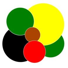 JUNETEENTH COLORS CIRCLES DESIGN