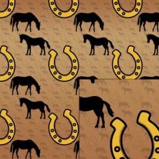 horse horseshoe pattern