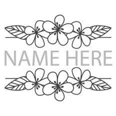 Tropical Flower Split Frame