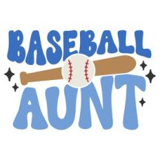 Retro Baseball Aunt