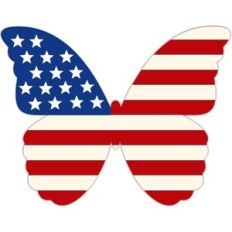 butterfly flag