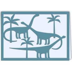Dinosaur Diplodocus Card