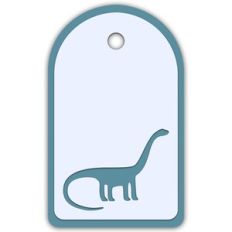 Diplodocus Dinosaur Gift Tag