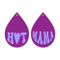 Hot Mama Earrings, Retro and groovy